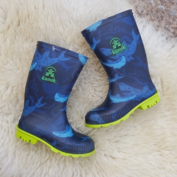 boys shark rain boots